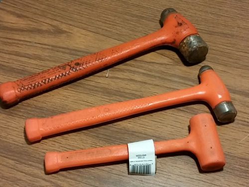 3 stanley compo-cast ball peen &amp; soft face hammers 57-530 54-532 54-516 for sale