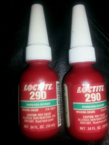 Loctite 290 threadlocker wicking  grade  10ml bottle lot of 2 for sale