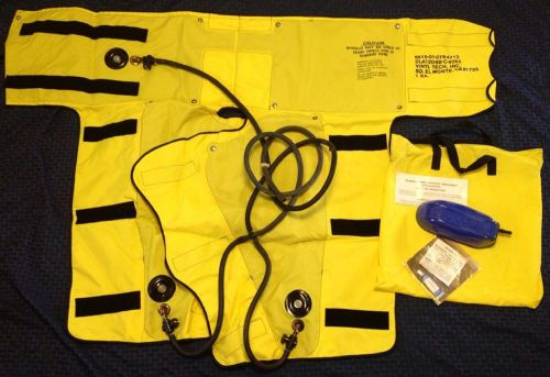 PNEUMATIC ANTI SHOCK TRAUMA TROUSERS AIR PANTS VINYL TECH EMERGENCY MEDICAL EMT