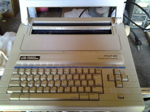 Smith Corona PWP 40 Personal Word Processor With Cover Excellent Condition