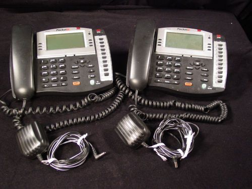 Lot of 2 Packet8  VOIP, 10 Button ADSI Speaker Phone w/ LCD Display