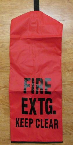 Reinforced vinyl fire extinguisher cover. fec2 (medium) 25&#034; x 16&#034; for sale