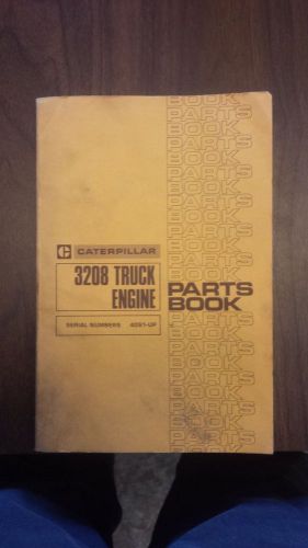 1978 Cat 3208 truck engine parts manual