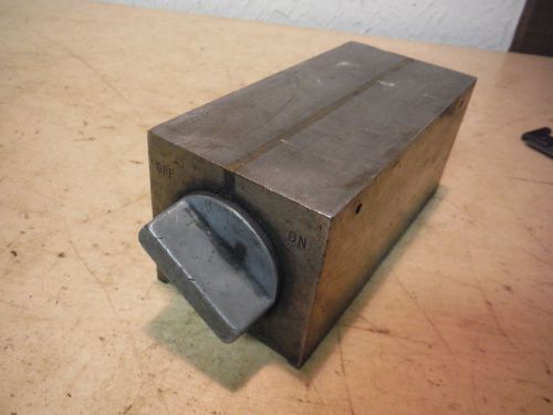 BROWN AND SHARPE NO. 760 MAGNETIC CHUCK JIG FIXTURE MACHINIST TOOLING GRINDING