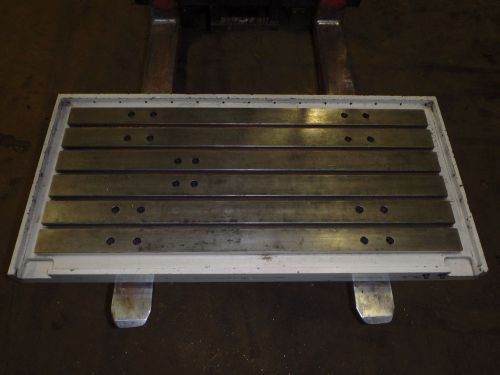 47&#034; x 21&#034; Steel Welding T-Slotted Table Cast iron Layout Plate T-Slot Weld Jig