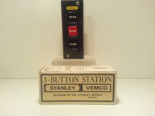 STANLEY VEMCO 3 BUTTON STATION WIRING STANLEYWORKS JAPAN MODEL 320-663 UNUSED