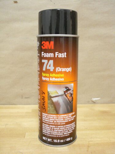 3M Foam Fast 74 Spray Adhesive, Orange, 16.9 fl oz Aerosol Can | (59B)