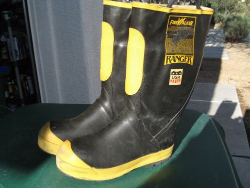 Ranger firewalker structural firefighting boots, used, size 12, very good for sale