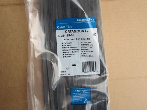Catamount cable ties. package of 500. l-36-175-ol for sale