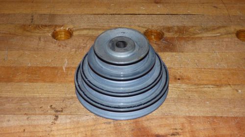 Delta rockwell wood lathe motor pulley / step pulley, 1/2&#034; bore for sale