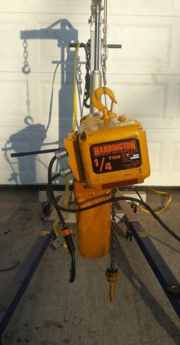 Harrington er003s - 1/4 ton - electric hoist for sale