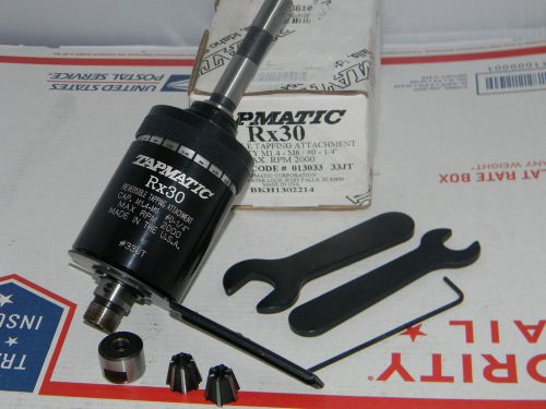 Tapmatic RX30 Reversible Tapping Attachment, 1/2&#034;Shank, 2 collets,Wrenches