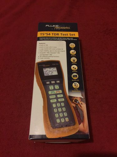 Fluke networks ts 54 tdr test set new in box free shipping for sale