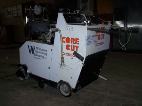 Core cut concrete saw cc3500 35hp gas engine ( v twin) used very little !!! for sale