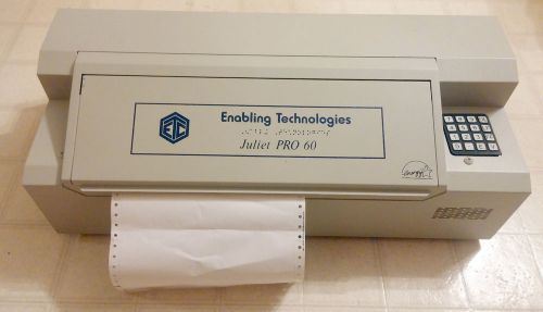 Enabling technologies juliet pro 60 brailler double sided braille embosser for sale