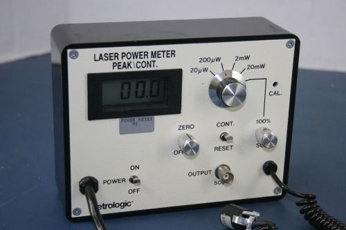 Metrologic instruments 45-545 peak/continuous laser power meter for sale