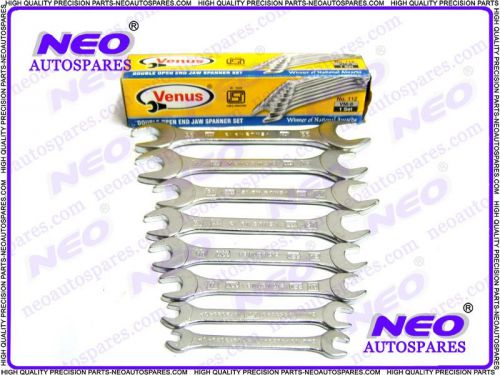 Chromed finish double open end jaw spanner 8pcs set @ tools24x7 for sale
