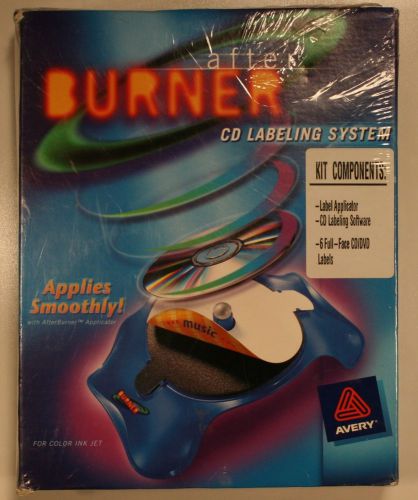 Avery Afterburner CD Labeling System Kit For Color Ink Jet Brand New Unopened