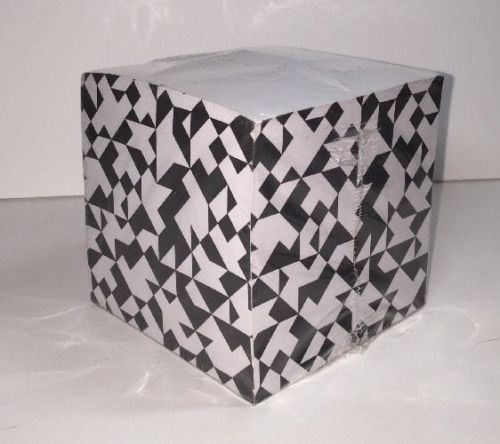 KATE SPADE Saturday Black White Note Paper CUBE Notepad Block 3.5&#034; X 3.5&#034;  NEW