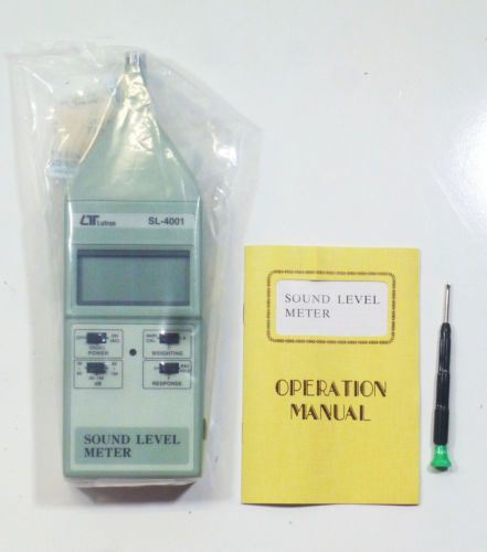 New lutron sl-4001 digital sound level meter noise decibel hand held instrument for sale