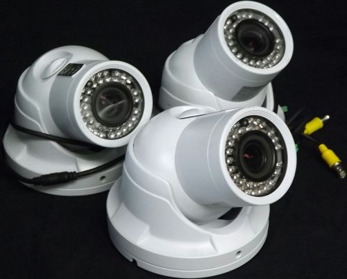 3x ATV CTR7212W Turret IR Cameras | 600TVL | 2.8-12mm VF AI | 42-IR LEDs