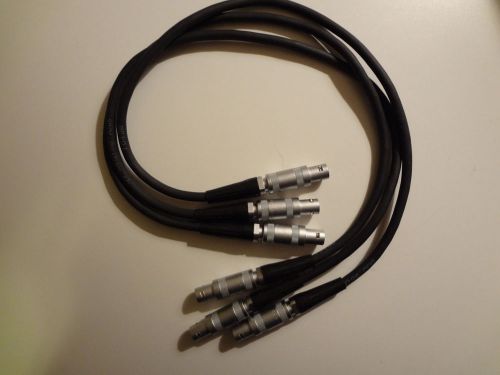 Lot of three cables with LEMO connectors FFA.1S
