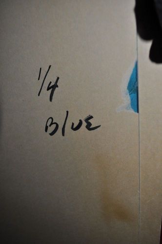 Plexiglass Blue 8&#039; x 4&#039; x 1/4&#034;     New     &#034;LOCAL PICKUP ONLY &#034;
