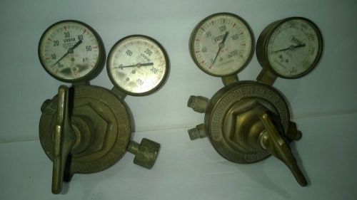 Vintage victor brass  regulator  gauges welding  san francisco for sale