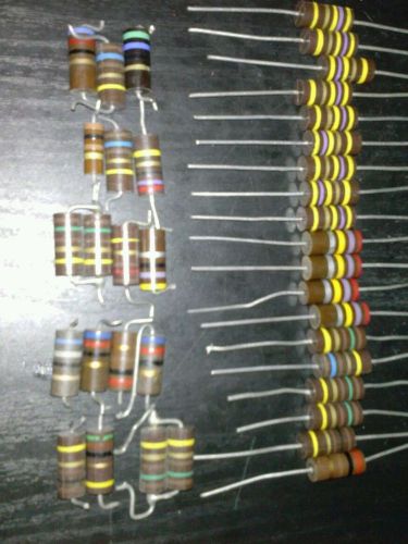 Carbon resistor lot 2 watt 36pcs.