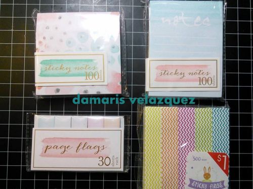 NEW Target Dollar Spot Page Flags Sticky Notes Filofax Planner Stationery