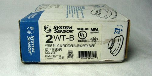 Lot of 2 system sensor 2wt-b 2-wire plug in photoelectric with base for sale