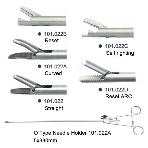 100% Brand New CE Approved Needle Holder O Type 5X330mm Laparoscopy Endoscopy