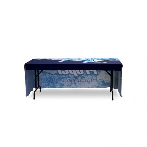 6ft three sided table throw dye-sublimation printing for promotional counter for sale
