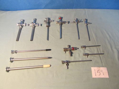 Lot of Assorted Laparoscopic Sheaths and Trocars 10mm (Parts)
