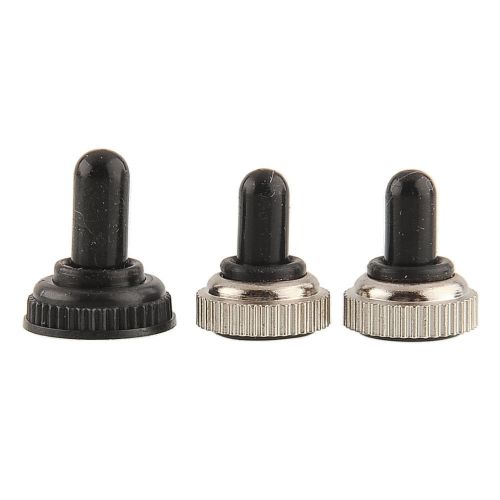 1pc waterproof rubber cover cap boot cap for toggle switch black portable for sale