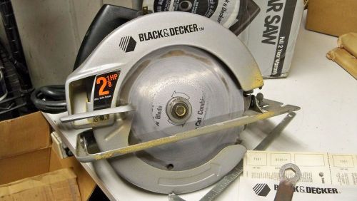 Black &amp; Decker 2 1/8hp 7 1/4&#034; Circular Saw 7391 w/Box USA Used only a few times