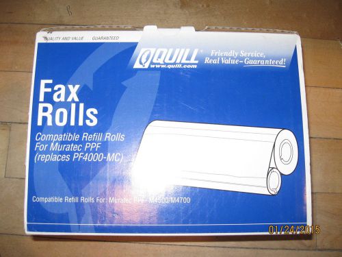 QUILL # 7-1925 ONE FAX REFILL ROLL for Muratec PPF- M4500/M4700 (was PF4000-MC)