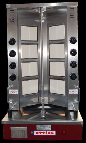Attias gyro / shawarma / doner vertical broiler, model gry-8 - made in the usa for sale