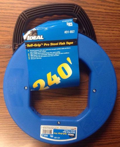 Ideal 31-057 Tuff-Grip Steel Fish Tape 240 feet long x 1/8 inch wide x .060 inch