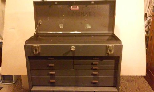 Vintage kennedy machinist drawer tool chest model 520 with key all original for sale