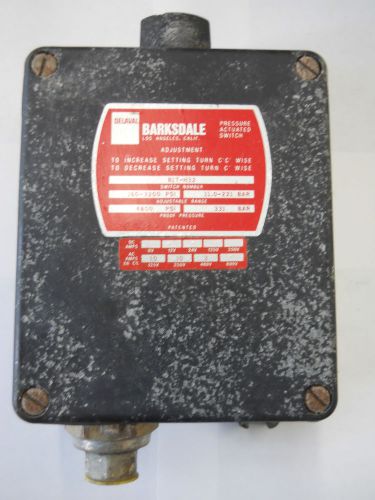 BARKSDALE PRESSURE ACTUATED SWITCHE B1T-H32 160-3200PSI