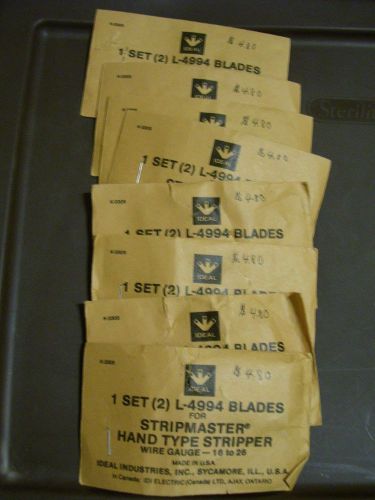 8 NEW SETS IDEAL L-4994 BLADES FOR IDEAL HAND TYPE STRIPPER
