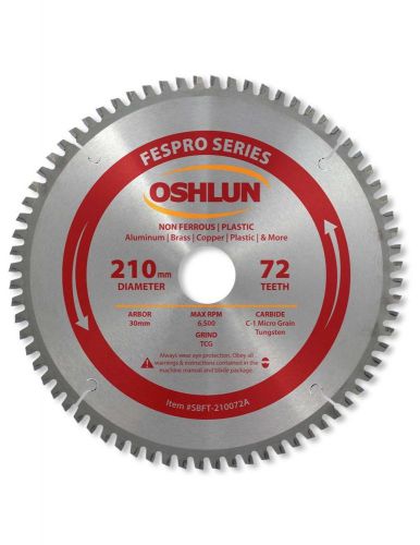 Oshlun sbft-210072a 210mm 72t non-ferrous tcg saw blade for festool ts 75 eq for sale