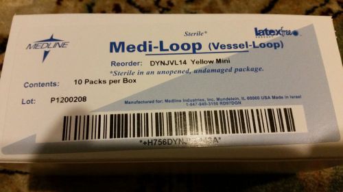 MEDLINE Medi-Loop (Vessel-Loop) yellow mini, lot of 10.