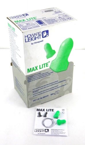 HOWARD LITE LPF-1-D 3301272 Max Lite Disposable 30 NRR Earplugs 500 Pairs 1Y