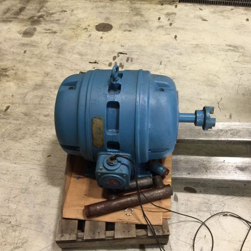 7.5 HP Electric Motor  Fairbanks 3 Phase  1165 RPM  208/220/440   324 Frame