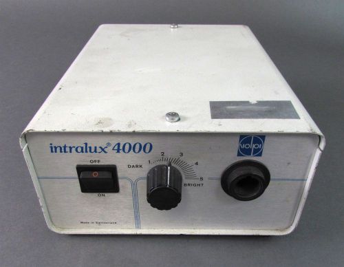FOR PARTS Volpi Intralux 4000 FO Illuminator For Microscopes, No Lightbulb