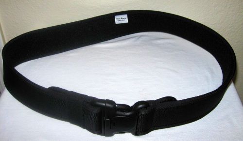New! Don Hume Black Ballistic Nylon Duty Belt with Velcro Lining Size: MEDIUM