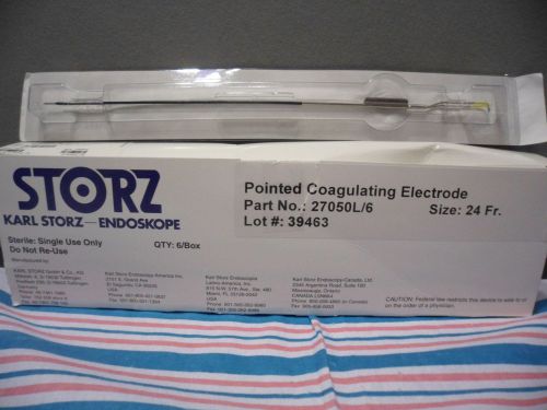 Storz, Box of 5 pieces  Pointed Coagulating Electrode 27050L Size 24fr.