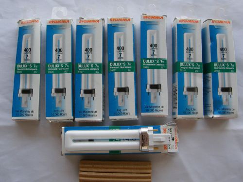 Sylvania 20327  CF7DS/827 Compact Fluorescent Lamp Lot of 8